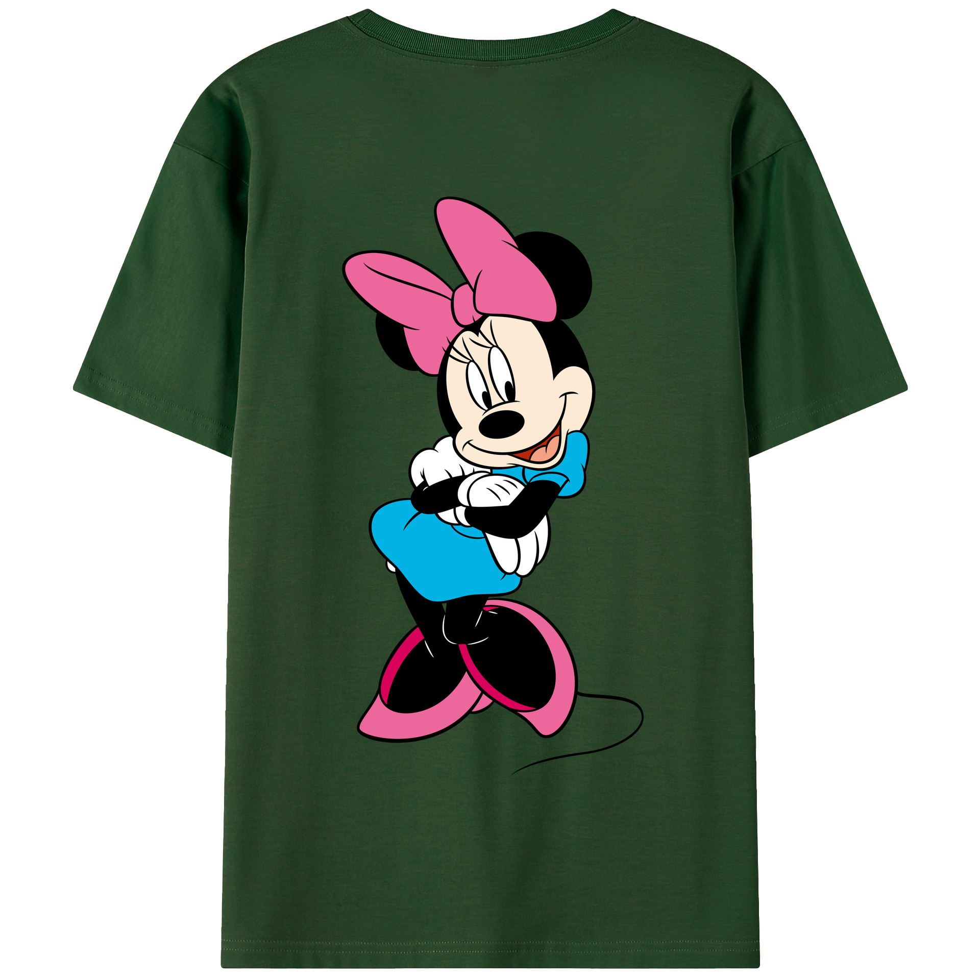 （画像用） ミッキーマウス Mickey Mouse 綿100％半袖Tシャツ（背面プリント）